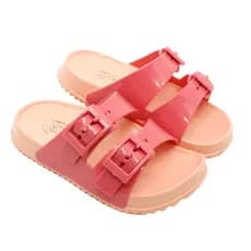 Chinelo Nuvem Plugt Slide Birken Menina Fibras Naturais Ultraleve Macio Coral