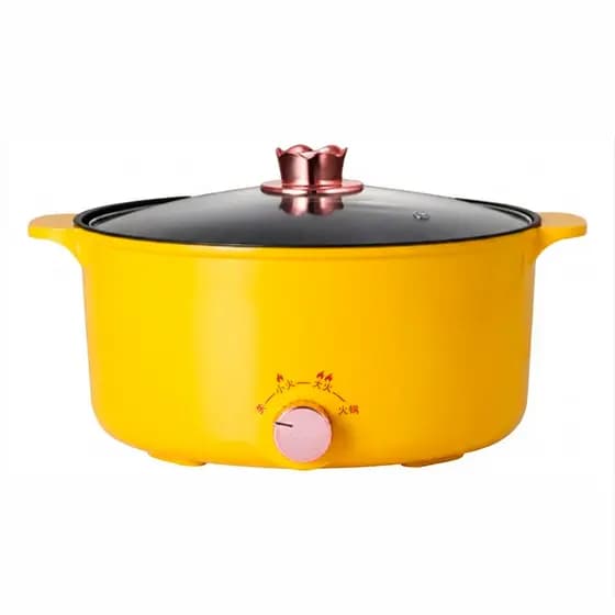 Panela Elétrica Amarela  3 Modos Rápida 220v