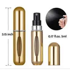 kit 2 Mini Atomatizador de Perfume Spray Frasco Recarregável 5ml