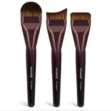 Kit 3 Pincéis Maange Maquiagem Profissional Para Base E Contorno Com Acabamento Impecável