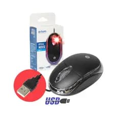 Mouse USB óptico MS-9 com Led Mini Preto