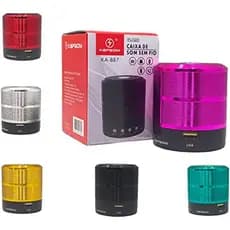 Mini Caixinha Som 887 Bluetooth Portátil Usb Mp3 P2 Sd Rádio Fm