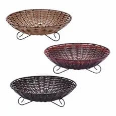 Fruteira Cesta Com Pé 's' Para Mesa/balcão - 40cm