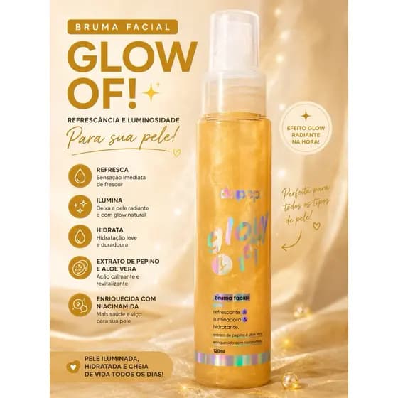 Bruma Fixadora Glow & Fix - Dapop
