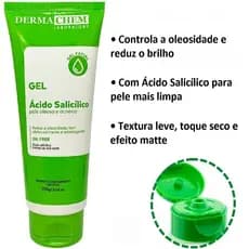 Gel Facial Antioleosidade Ácido Salicílico 100g Dermachem