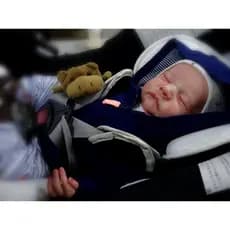 Bebe  Reborn Menino Ultra Realista – Corpo de Tecido e Membros em Vinil, Super Molinho
