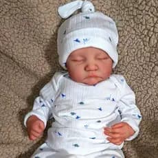 Boneco Reborn Levi Menino – Corpo de Pano e Membros em Vinil Siliconado