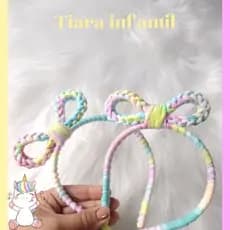 Tiara infantil/Tiara menina / Arco/Crochê