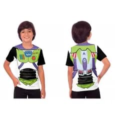 Camisa Masculina Infantil Cosplay Menino Toy Buzz