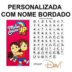 Toalha Infantil Banho Praia Algodão Grande Personagem Maria Clara