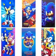 Toalha de Banho Infantil Sonic Amy Tails 1,40 x 0,70cm Praia Piscina Personagens - Ótima Qualidade