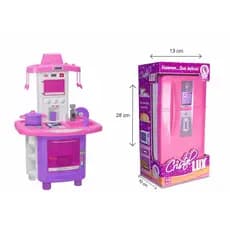 Kit cozinha completa + geladeira lua de cristal