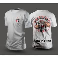 Camiseta personalizada com seu nome 100% algodao masculino feminino futebol time 05