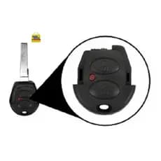 Capa do controle telecomando Cabeça chave Vw Fox Spacefox 2006 a 2010 parte frontal