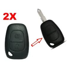 02 Capas Frontal Chave Renault Cabeção Clio