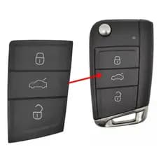 Capa Telecomando Para Canivete Volkswagen T-Cross Polo Virtus Nivus