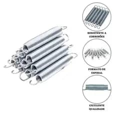 Molas Galvanizadas 18cm - Kit 1 ~ 10 UN Molas Direto da Fabrica