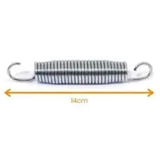 Kit 20 Molas Galvanizadas 14cm para Cama Elástica 1,40m, 1,83m, 2,30m Trampolim Pula Pula Playground