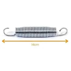 1 Unidade Mola 14cm para Cama Elástica 1,40m, 1,83m, 2,30m Pula Pula Trampolim Nacional Premium