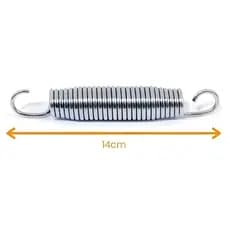 Kit com 30 Molas 14cm para Cama Elástica 1,40m, 1,83m, 2,30m Pula Pula Nacional