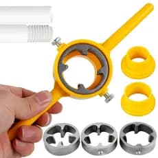 Jogo De Tarraxa Para Canos Tubos Pvc 1/2 A 1" Jogo 6 Peças Roca 1/2 3/4 1" polegada