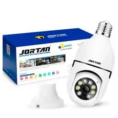 Câmera Segurança Lâmpada 360 Wifi Ip Full Hd 1080p Sem Fio Visão Noturna Colorida Jortan JT-8177