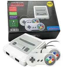 Video Game Classic Super Nintendo Mini SNES Com 2 Controles 8 Bits 620 Jogos Original Envio Imediato