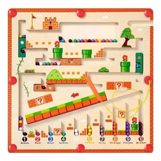 Brinquedo Labirinto Magnético Infantil Brinquedo Educativo Pedagógico Desenvolvimento Infantil (Com Imã)