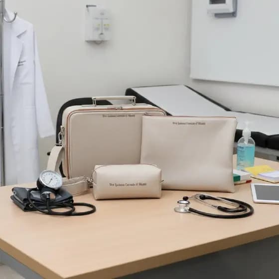 Bolsa de mao maleta medica academica personalizada estojo estetoscopio enfermagem veterinaria