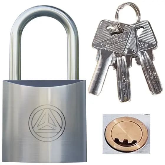 Cadeado Novo 45mm Chave Atomica Codificada Com Sistema Anti-micha Sistema Anti-copia