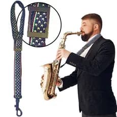 Correia Ajustavel Universal para Instrumento Musical Sopro Sax Alto Tenor Saxofone Profissional Yamaha Michael Eagle