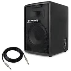 Caixa de Som 150w Rms Acustica Passiva Escrava Datrel Audio Profissional Igreja + Cabo P10