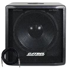 Caixa de Som Subwoofer 300w Alto Falante 12 Polegadas Datrel Passivo Grave Profissional + Cabo