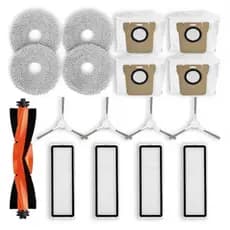 Kit Acessórios para Robô Aspirador Compatível com X10+ X20+ X20 Plus Filtro HEPA Mop Escovas