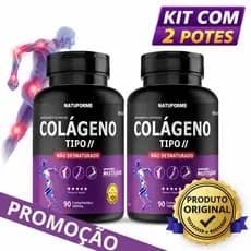 Colágeno Tipo 2 Não Desnaturado ORIGINAL Articulação Mastigável Sabor Iogurte - (POTE PARA 180 DIAS)