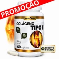 Colágeno Tipo 2 Não Desnaturado Puro Original Suplemento Alimentar 60 Cápsulas - ENVIO RÁPIDO