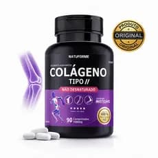 Colágeno Tipo 2 Não Desnaturado Original Mastigável Sabor Iogurte 90 Comprimidos