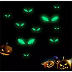 44 Img Fosforescentes Brilham no Escuro Olhos Macabros Halloween - Decoração Quarto Casa
