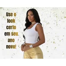 Cropped Feminino Alça Grossa Regata Tecido Suplex Várias Cores Estiloso e Casual