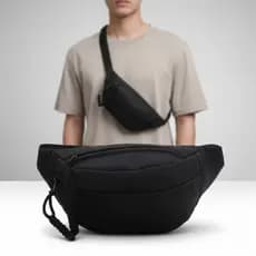 Pochete Transversal Unissex Impermeável Tiracolo Leve e Compacta, Ideal para Dia a Dia, Shows, Viagens e Eventos