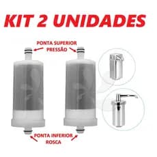 Kit 2 Refil Vela Carvão Ativado Blindado MV2211
