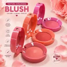 Blush Em Po Lua e Neve Textura Aveludada Coloração Natural