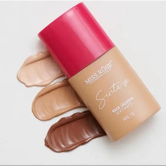 Base Liquida Miss Rose FPS 15 Soft Cobertura Matte