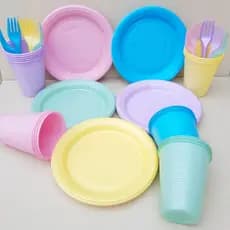 Kit Festa Candy Colors 50 Pessoas com 150 Itens