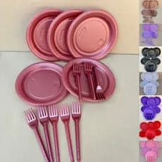Mini Kit Festa de Aniversário Descartáveis 80 Itens - Cores Peroladas