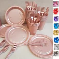 Kit Festa Econômico 150 Itens Descartáveis Para 50 Pessoas