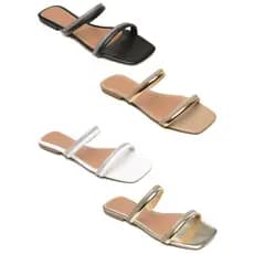 Kit 4 Rasteirinhas Feminina com Strass Confortável Verão