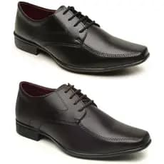 Kit 2 Pares Sapato Social Masculino Confortável Com Cadarço