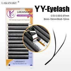 Lakanaku YY Forma Cílios Volume Brasileiro C/D/DD/M/L De Vison Macio Ventilador De Pré-Fabricado