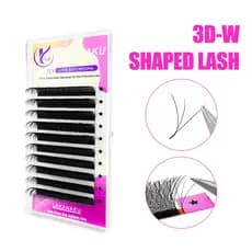 LAKANAKU W cílios 3D ventiladores de volume premade extensão de cílios C/D/M/Lfornece cílio naturais de vison